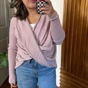 Athleta Finale Wool Cashmere Convertible Sweater. Size M